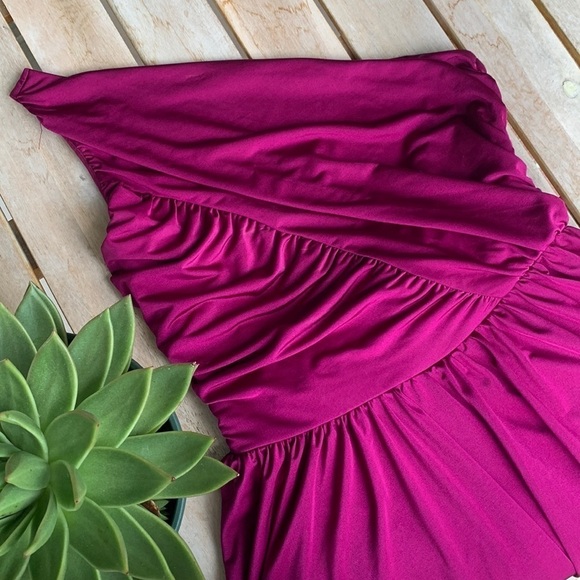 SPEEKLESS Fuchsia One Shoulder Mini Party Dress - Picture 1 of 6